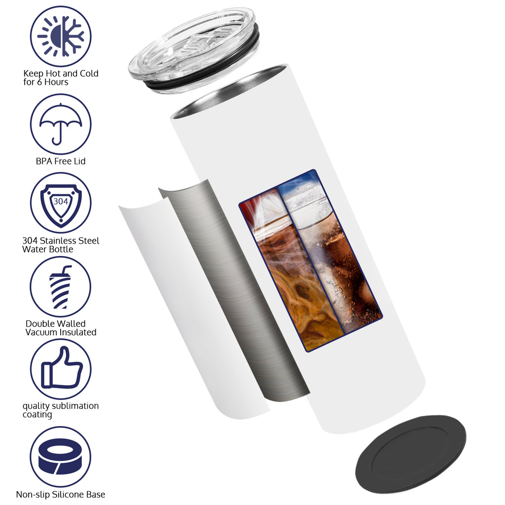 OFFNOVA Sublimation Blank Sports Water Bottle, 20oz 4&6 Pack, Accept Wholesale 6 Pieces
