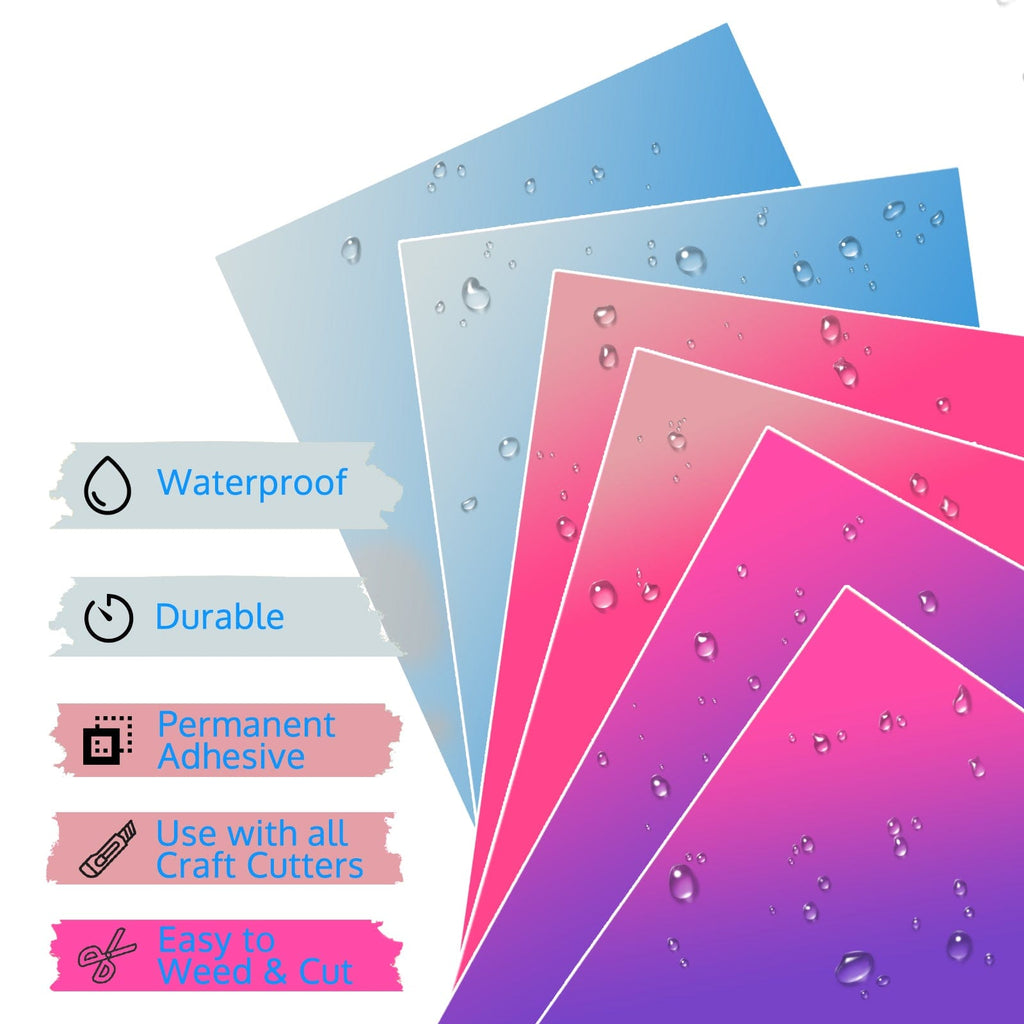 Cold Color Changing Adhesive Vinyl (12" x 10")