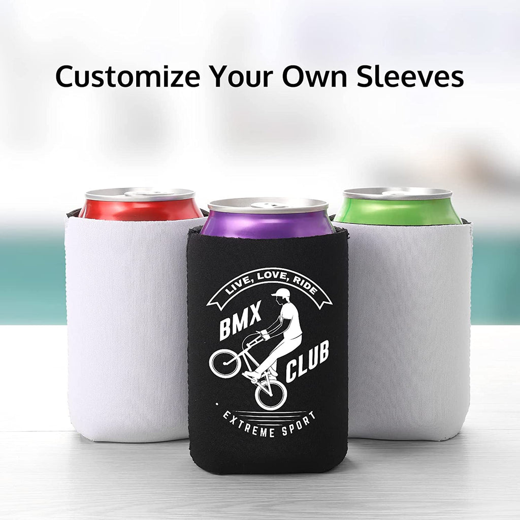 Black & White Can Cooler Sleeve (24 Pack)