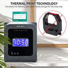 Thermal Time Clock (50 Time Cards Included)