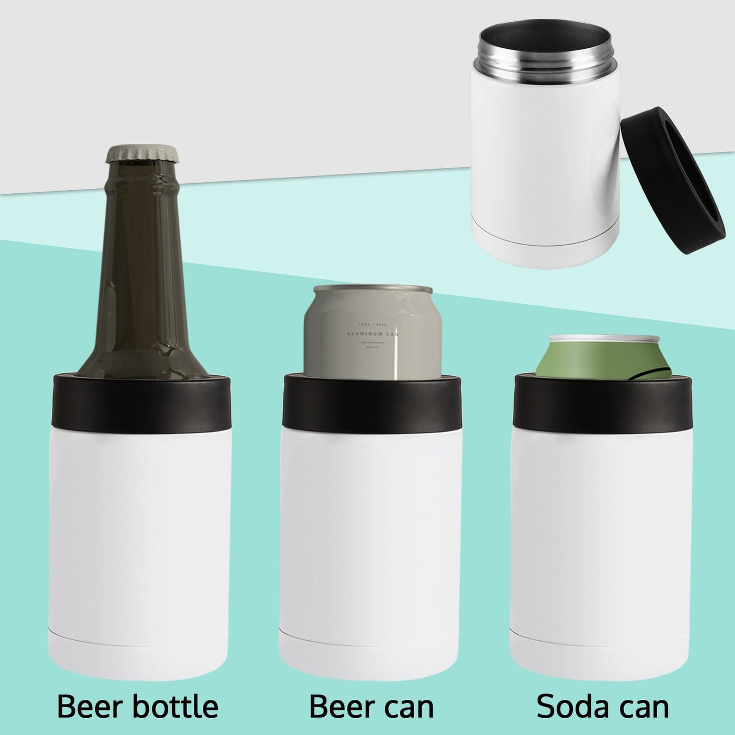 Can be used as Beer bottle, Beer can, Soda can.