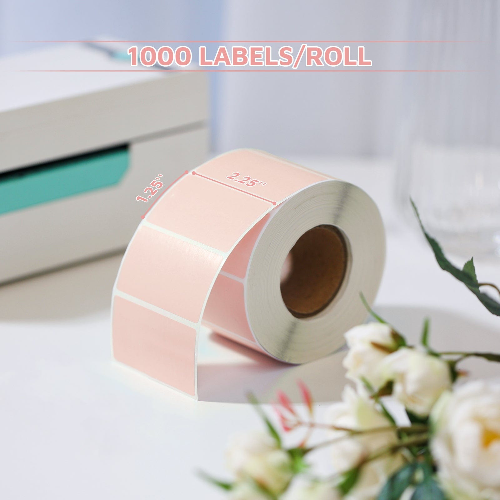 A4 Paper For Printer Direct Thermal Shipping Labels 2.25x1.25 Inch - 1000 Labels Per Roll White 2-1/4 X 1-1/4 Inch Direct Thermal Perforated Labels - Foto 8