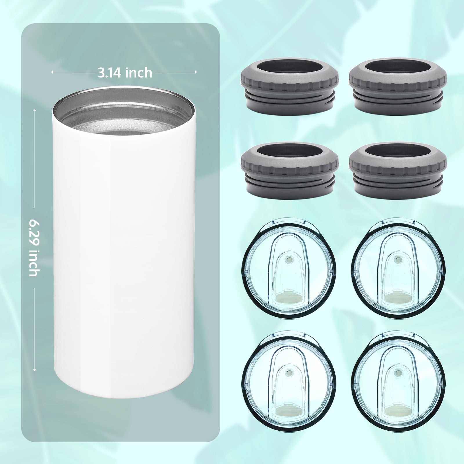 12&16oz 4-in-1 Sublimation Blank Can Cooler